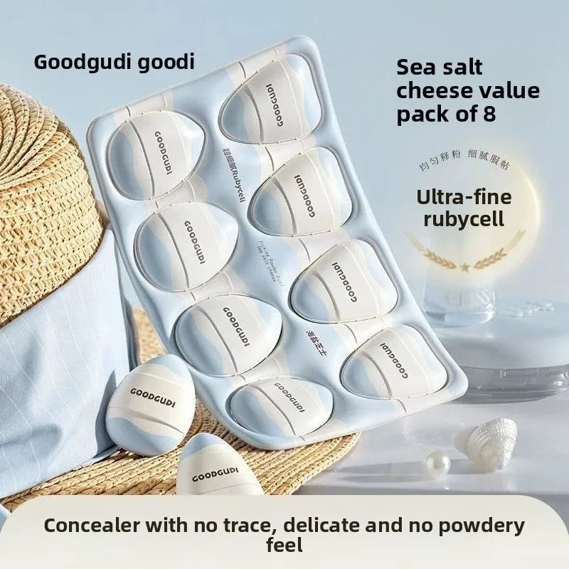 8-Pack Mini Finger Sponge Set – Foundation & Powder Puff Makeup Blending Sponge SWANS