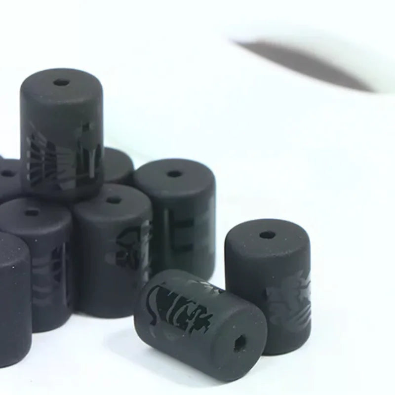 12 Zodiac Constellation Matte Black Onyx Cylinder Beads Charms Jewelry Making Beads SWANS