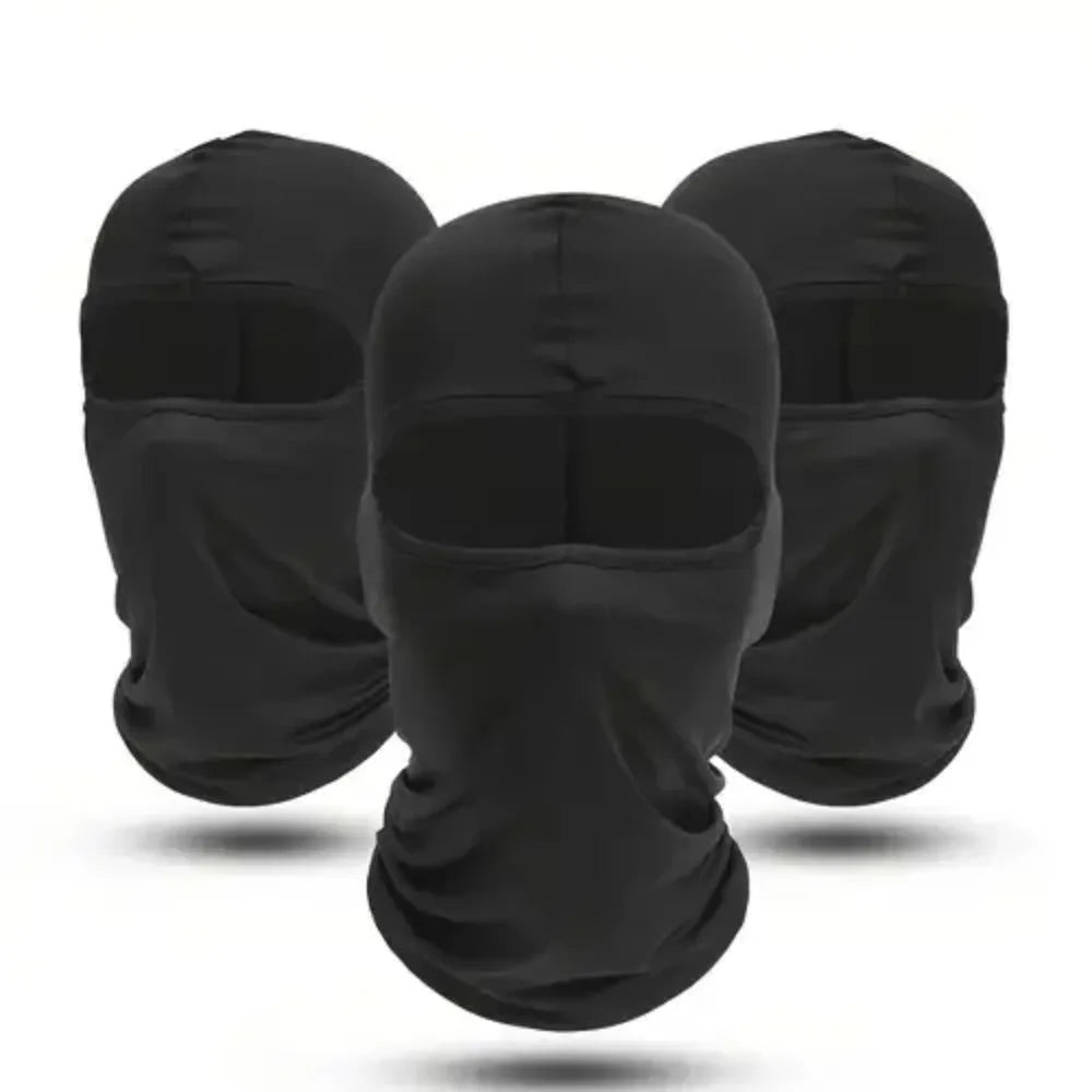3-Pack Quick-Dry Balaclava Full Face Mask – Cycling & Hiking Balaclava Face Mask SWANS Black (3pcs)