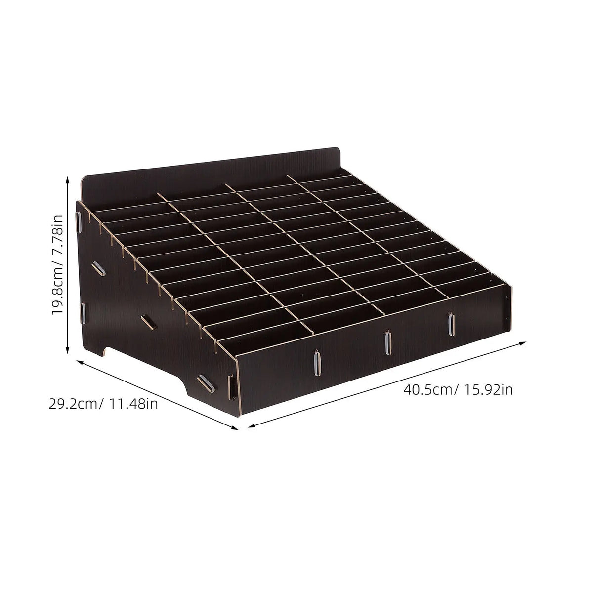 Wood 48-Grid Phone Storage Box – Classroom & Office Organizer Phone Storage Organizer SWANS