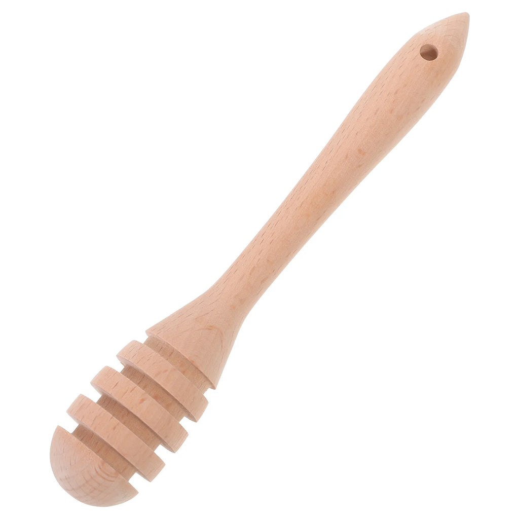 Wooden Honey Dipper Rod – Natural Wood Honey Stirring Tool Honey Dipper Tool SWANS Default Title