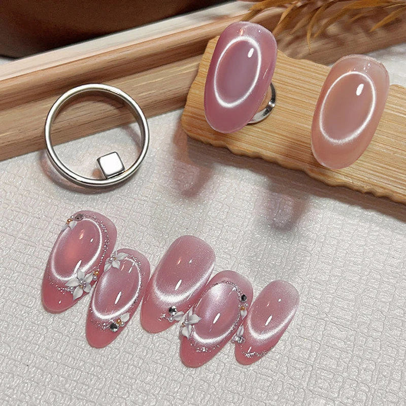 Cat Eye Nail Magnet Ring Tool for Gel Polish DIY Nail Art Nail Art Magnet Tool SWANS