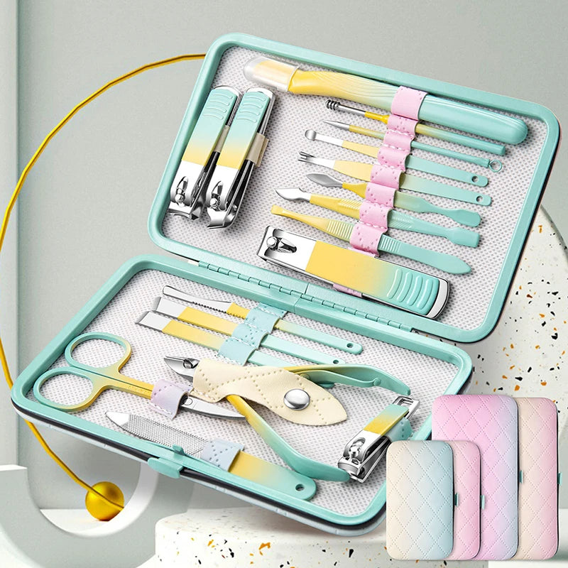 KuZHEN Manicure & Pedicure Set – Stainless Steel Nail Kit Manicure Pedicure Set SWANS