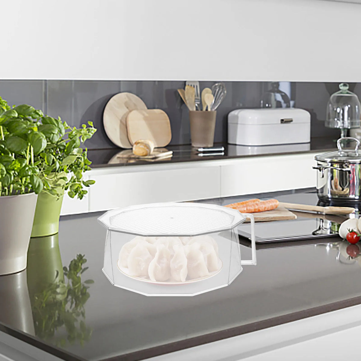 Clear Stackable Food Cover Dome – Heat Preservation Protector Food Cover Dome SWANS