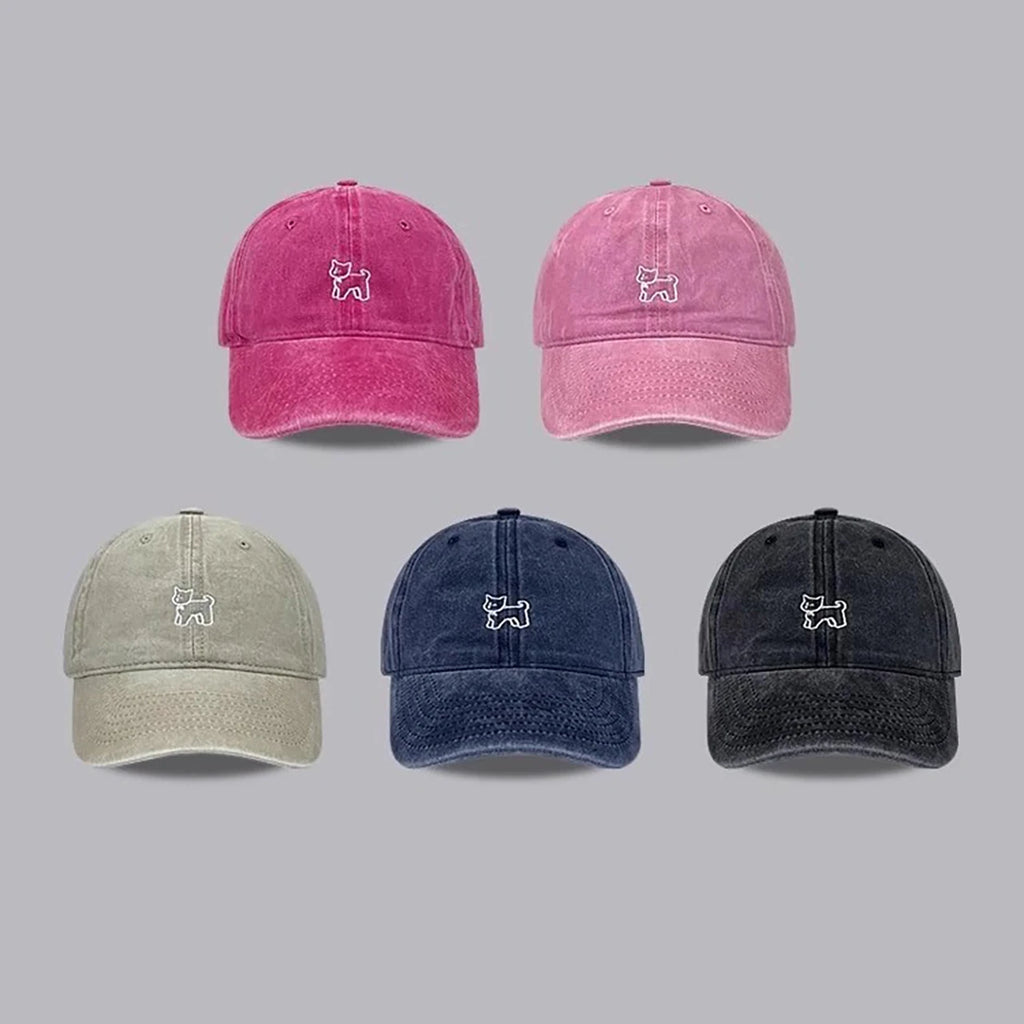 Embroidery Cat Baseball Cap – Unisex Adjustable Sun Hat Baseball Cap SWANS
