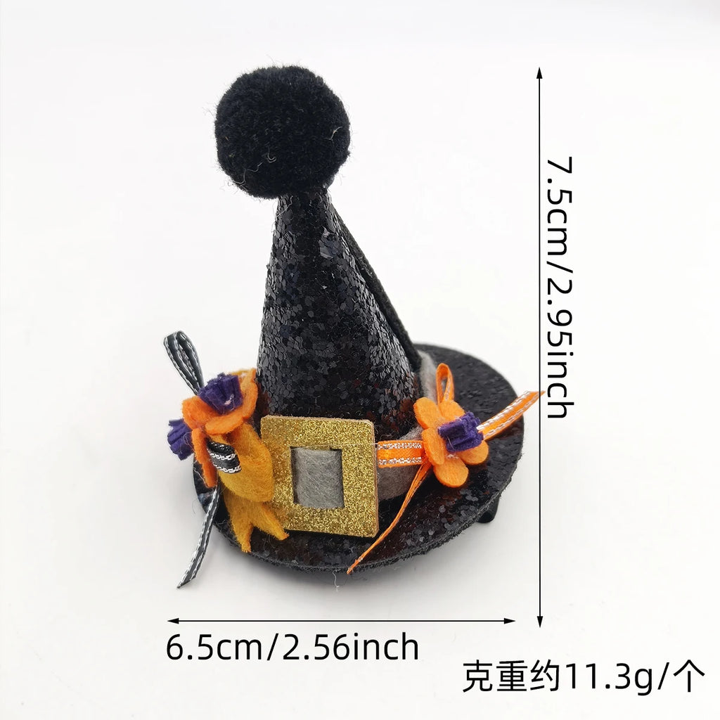 Halloween Ghost Pumpkin Hat Hair Clip – Cartoon Barrette Halloween Hair Clip SWANS