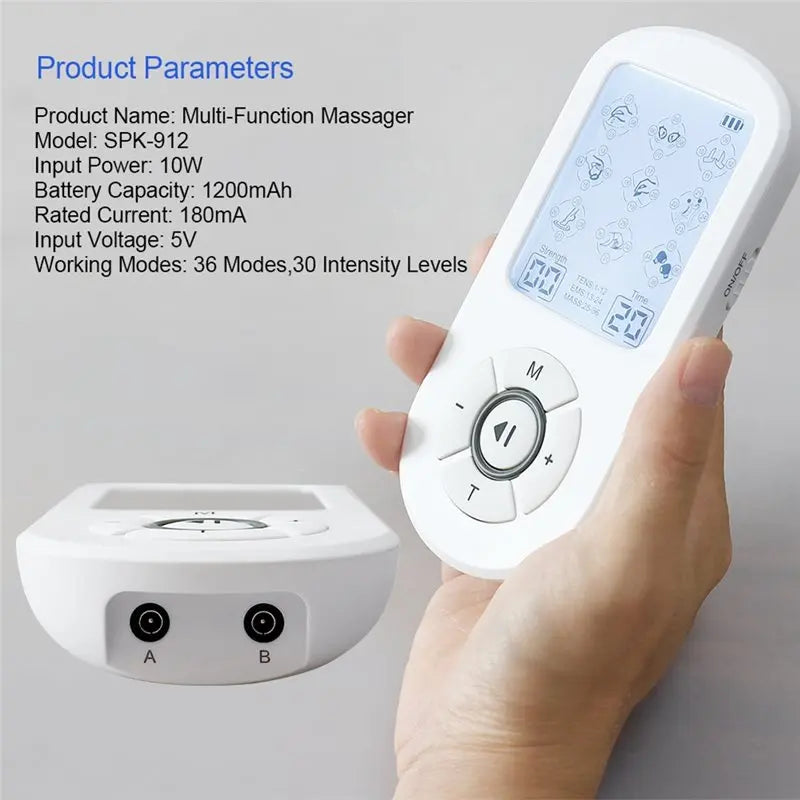 EMS Electric Muscle Stimulator – 36-Mode Digital Body Massager EMS Muscle Stimulator SWANS