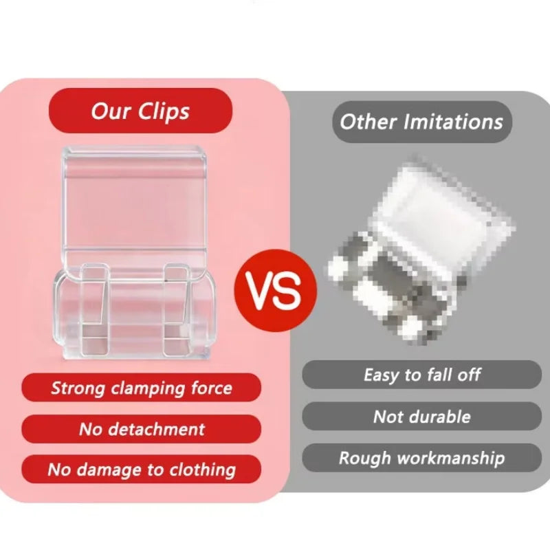 Invisible No-Sew Pants Hem Clips – Quick Leg Length Adjuster Hem Adjuster Clip SWANS