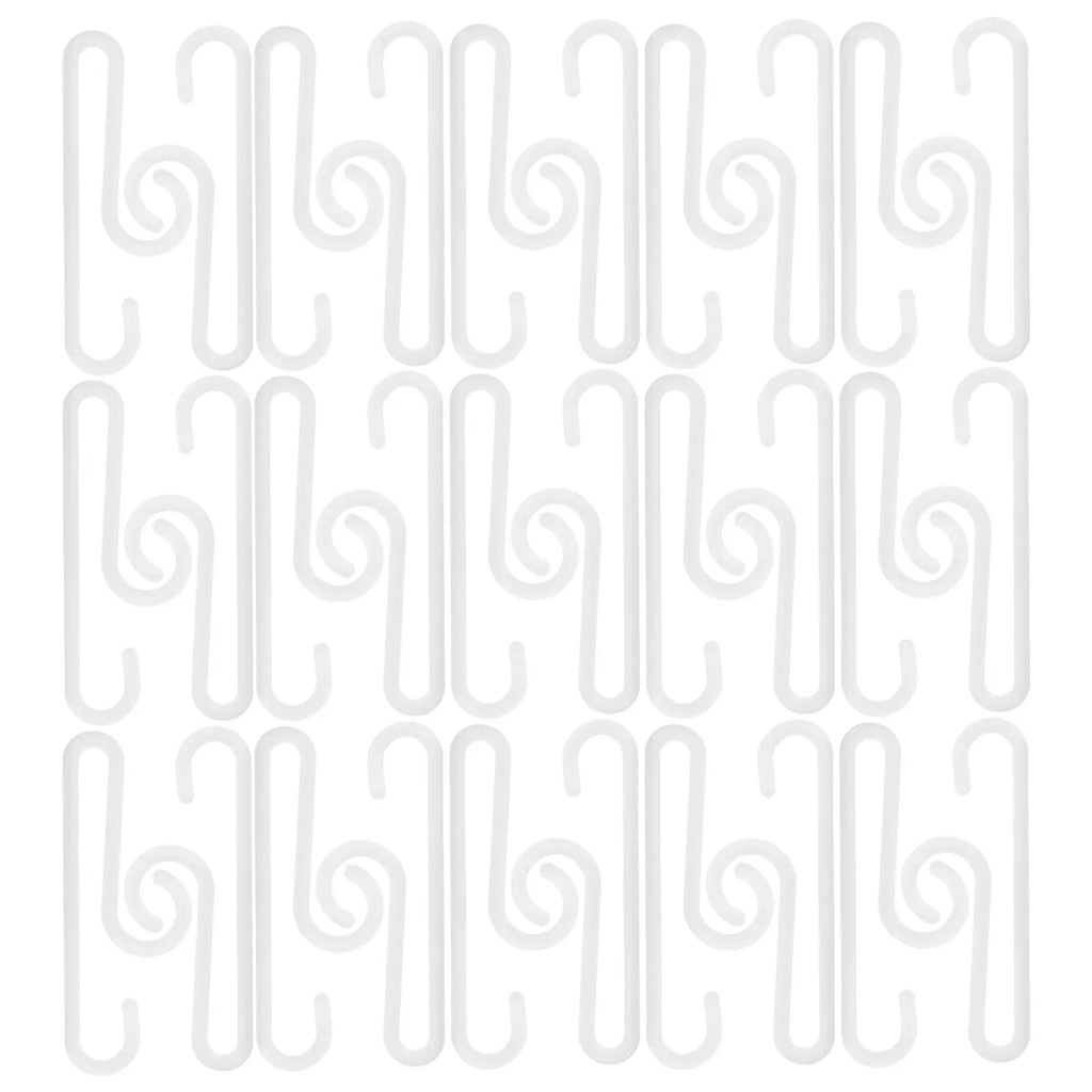 100-Pack Non-Slip Plastic Sock Hanger Display & Laundry Clips Sock Hanger Clips SWANS