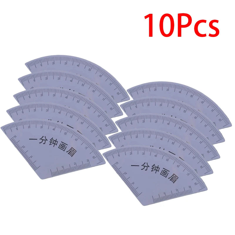 Eyebrow Mapping Ruler Microblading Guide Tool 5/10 Pack Eyebrow Mapping Ruler SWANS white 10Pcs B3