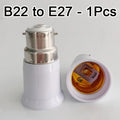 B22 to E27 Socket Adapter – Fireproof Bulb Converter 110V 220V Lamp Socket Adapter SWANS B22 to E27 No plug