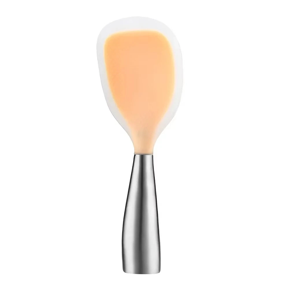 SWANS Silicone Rice Spoon – Non-Stick Stand-Up Serving Spoon Silicone Rice Spoon SWANS 1Pcs OrangeTM