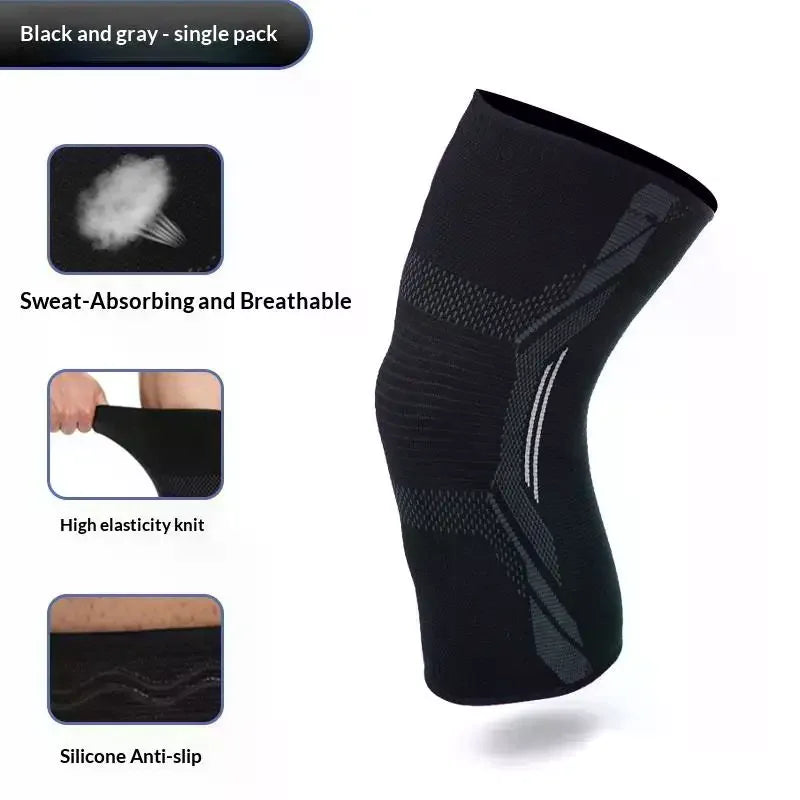 YOVIP Anti-Slip Silicone Knee Brace – Breathable Sport Support Knee Brace Sleeve SWANS