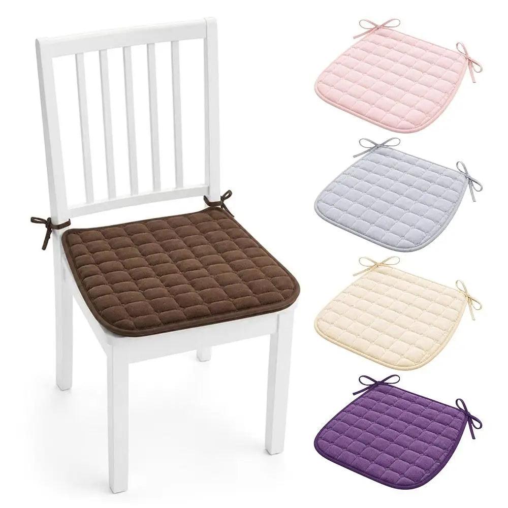 Quilted Chair Seat Cushion Tie Straps – 40x40 & 45x45cm Chair Seat Cushion SWANS