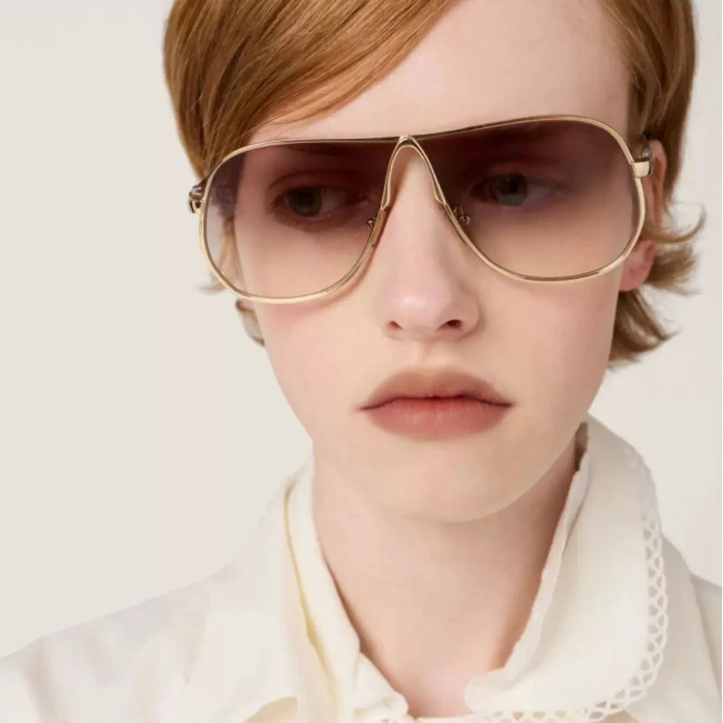 TOYEARN Oversized Pilot Sunglasses UV400 Unisex Metal Frame Pilot Sunglasses SWANS