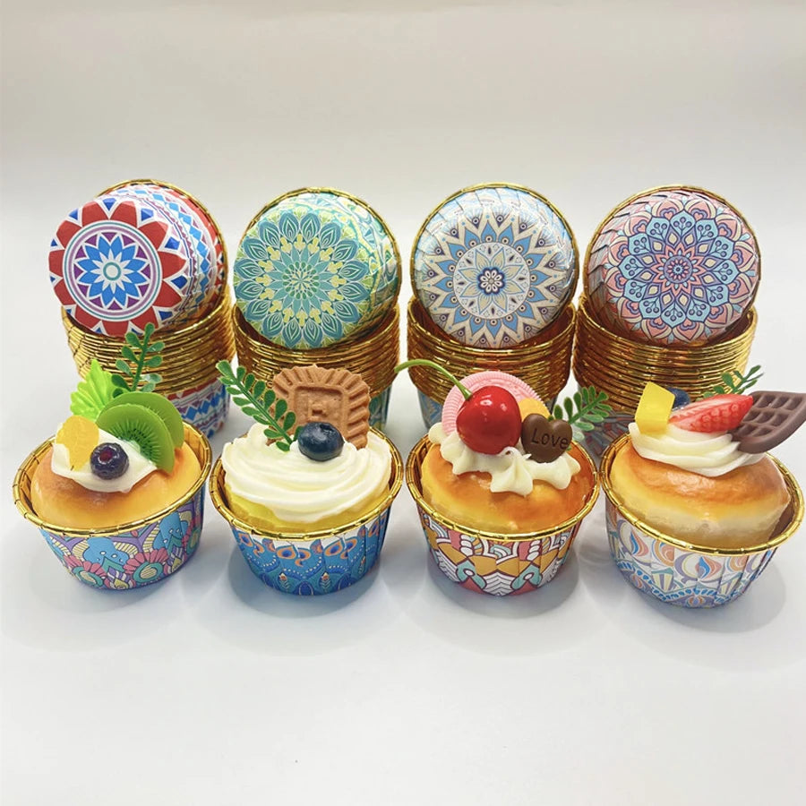 Disposable Paper Cake Cups 25/50/100 Pack – Baking Liners Disposable Baking Cups SWANS