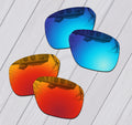 Polarized Replacement Lenses for Oakley Crossrange Patch OO9382 Replacement Sunglass Lenses SWANS Fire Red-Ice Blue