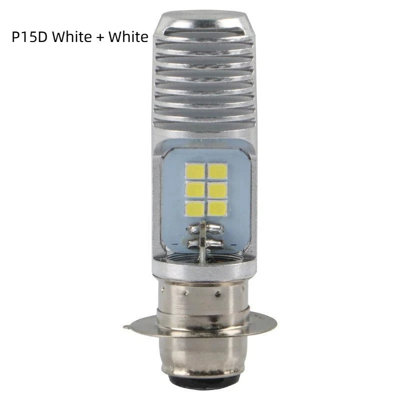 H4 BA20D P15D LED Motorcycle Headlight – Dual Color Plug & Play Motorcycle LED Headlight SWANS 1