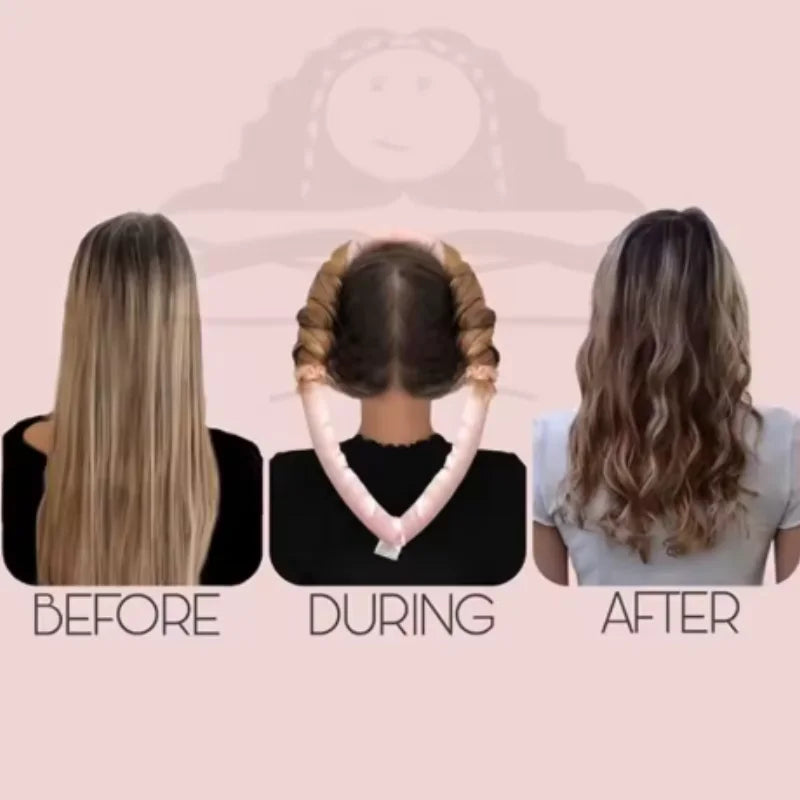 Foam No-Heat Sleeping Hair Curlers – Big Wave Styler 1/3/5pc Hair Curl Styler SWANS