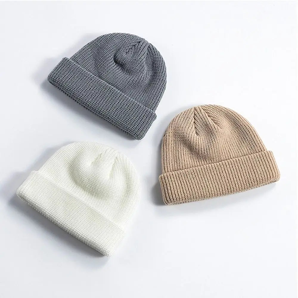 Unisex Knit Beanie Cap – Brimless Dome Hat, 9 Colors Knit Beanie Hat SWANS
