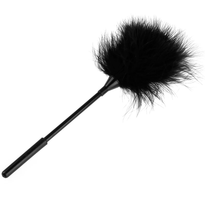 Couples Flirt Whip Flogger Tickler – Plastic 26.5cm Flirt Whip Flogger SWANS