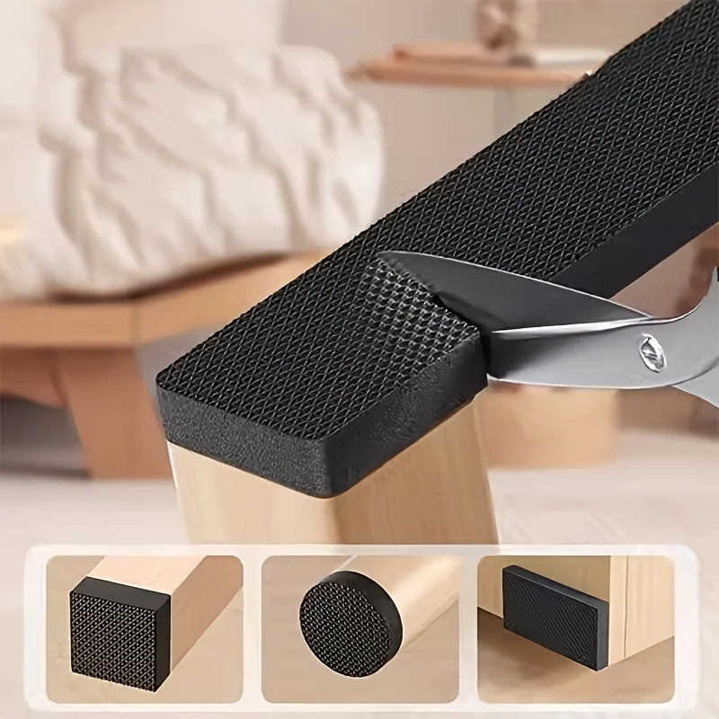 SWANS Black Chair Foot Pads Roll – Anti-Slip Floor Protectors Furniture Floor Pads SWANS
