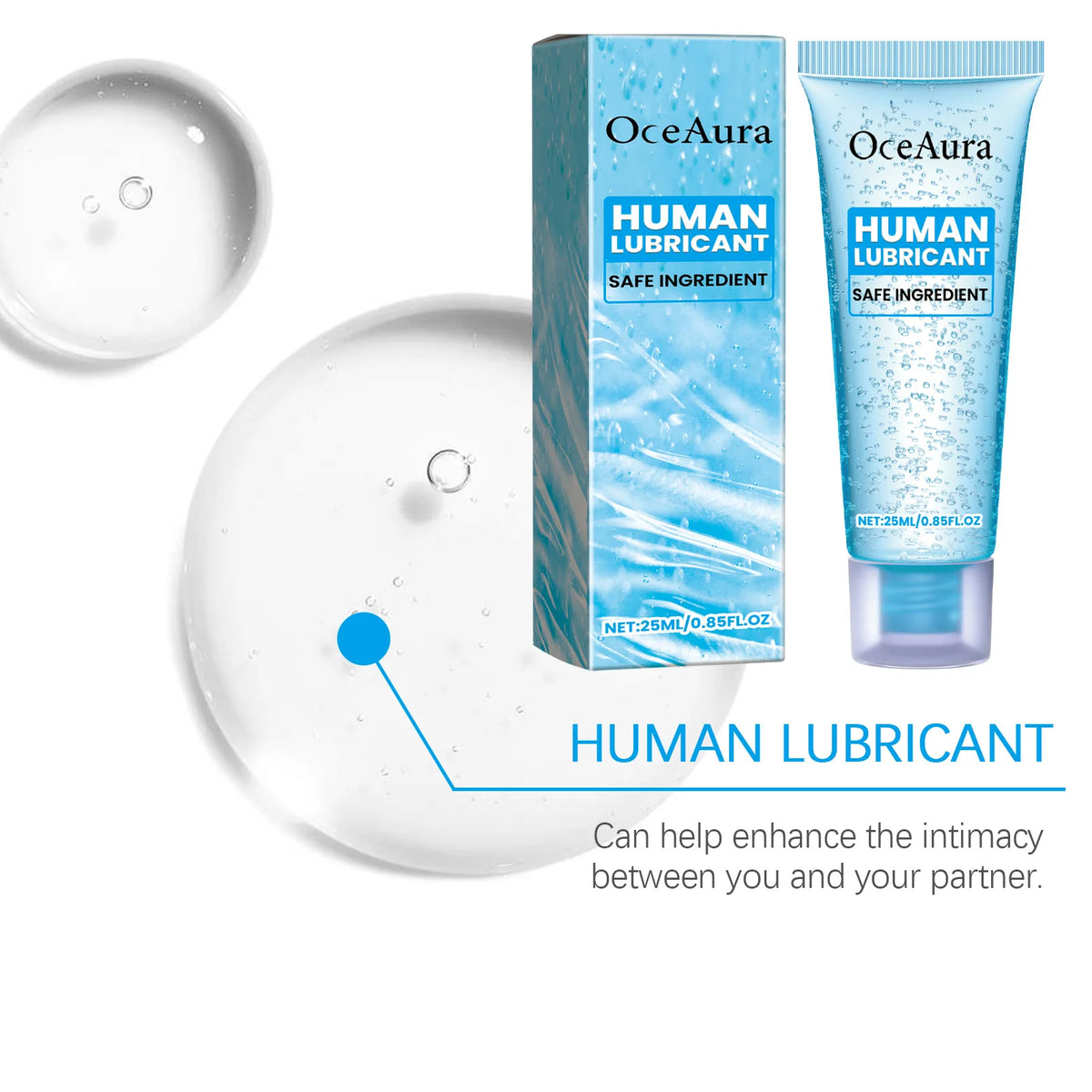 25ml Water-Based Personal Lubricant Gel – Gentle & Unscented Personal Lubricant Gel SWANS