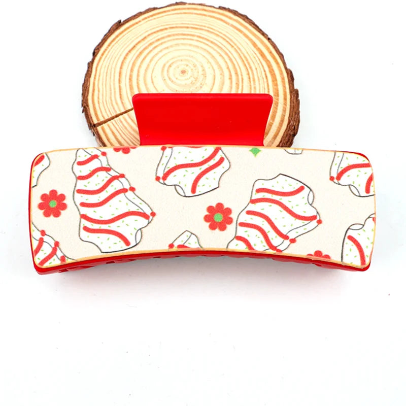 Vintage Cowboy PU Leather Hair Claw Clip for Women Hair Claw Clip SWANS 1 PC 04