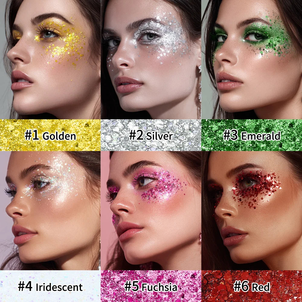 Lakerain Body Glitter Stick – Waterproof Sparkling Gel Makeup Body Glitter Stick SWANS