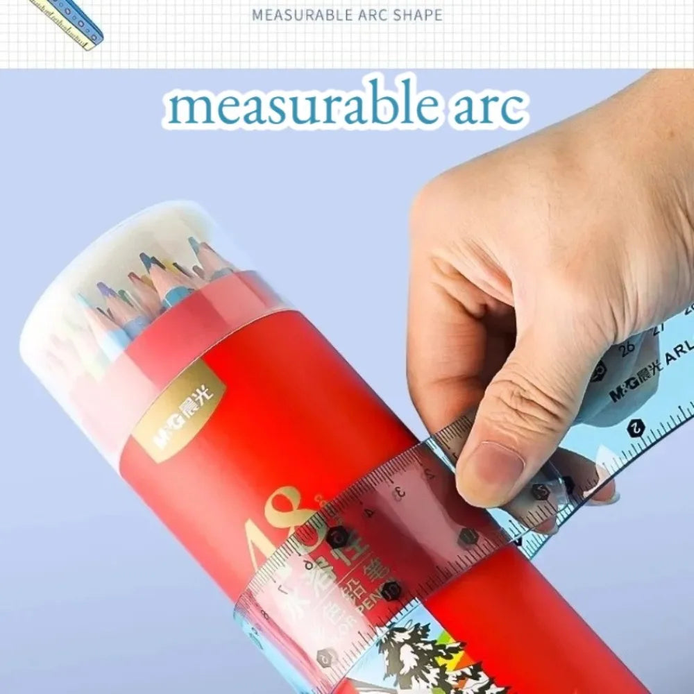 Transparent Flexible Soft Ruler 1/3pcs – Foldable 20cm Measuring Tool Measuring Ruler SWANS