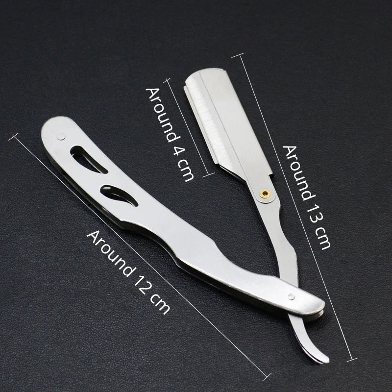 Yunchi Folding Barber Razor – Stainless Steel Men's Shaver Folding Barber Razor SWANS