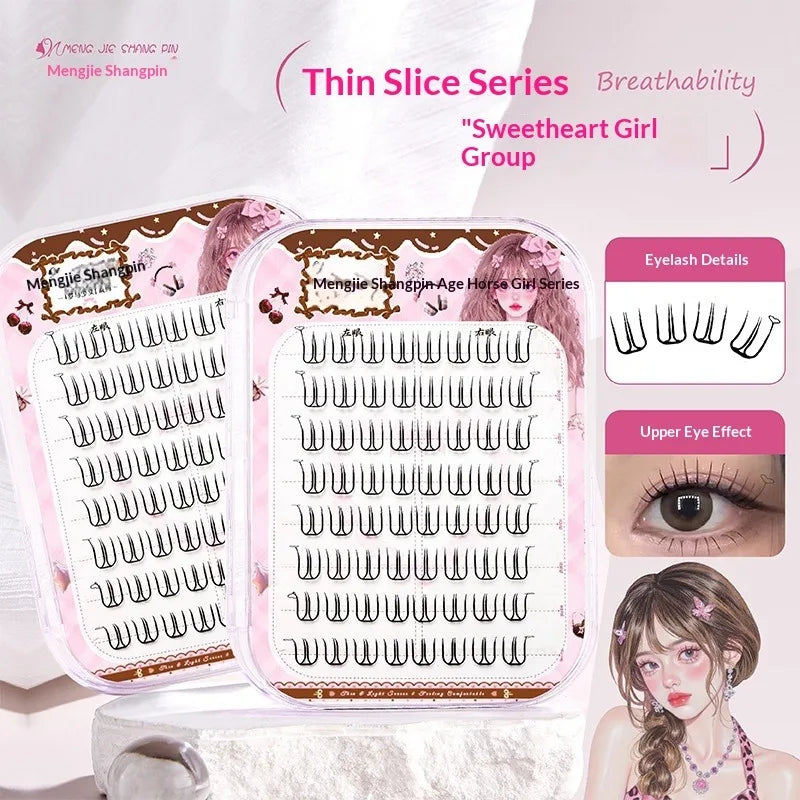 Self-Adhesive Korean Wispy Lash Clusters – No Glue Needed False Eyelash Clusters SWANS