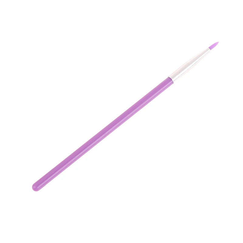 YOVIP Silicone Brush – Eye Makeup, Eyeliner & Nail Art Tool Silicone Makeup Brush SWANS Purple