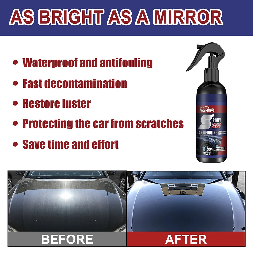 SWANS 120ml Car Coating Spray – Clean, Polish & Protect Car Coating Spray SWANS