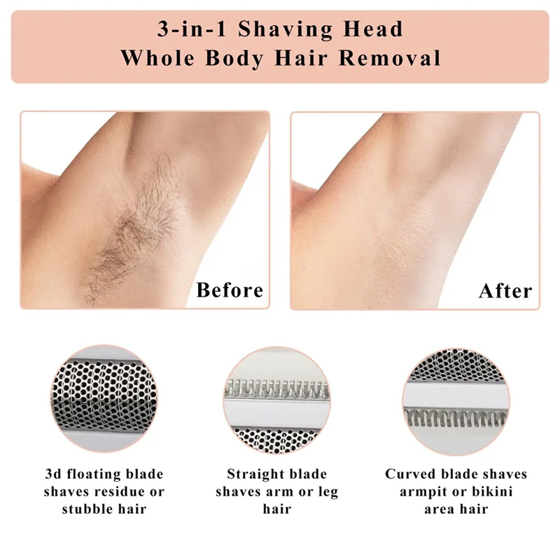 SWANS AA20 Cordless Electric Shaver & Bikini Trimmer Wet/Dry Women's Electric Shaver SWANS