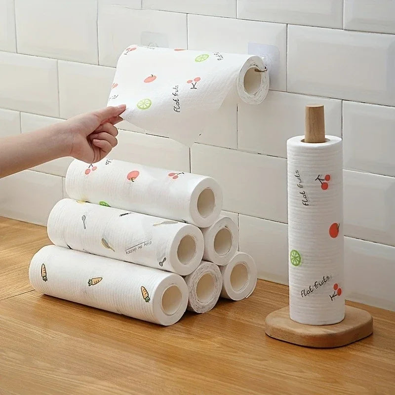 SWANS 50-Sheet Reusable Microfiber Dishwashing Cloth Roll Microfiber Cleaning Cloth SWANS