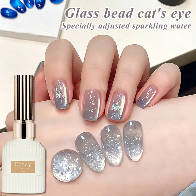 Magnetic Cat Eye Gel Nail Polish UV/LED Glass Bead 15ml Gel Nail Polish SWANS