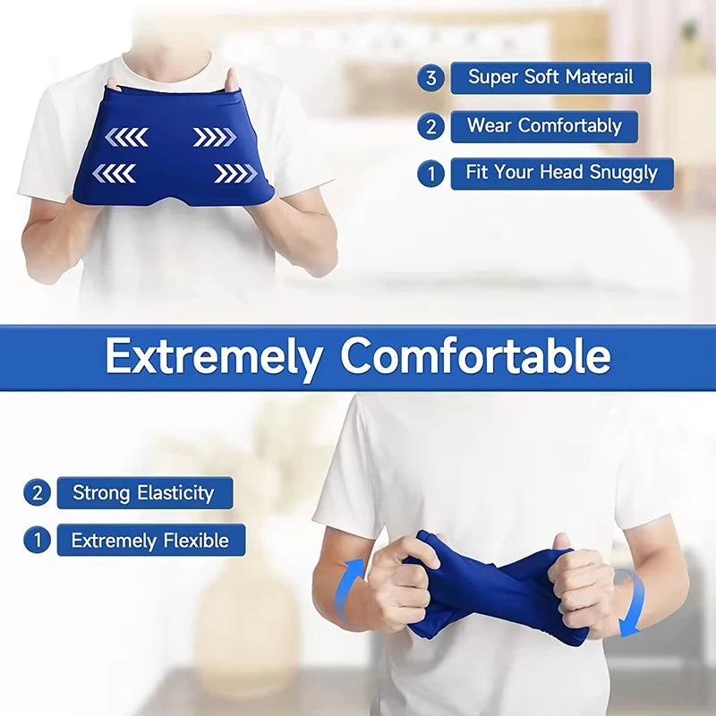 Gel Hot & Cold Therapy Eye Mask – Wearable Head Wrap Gel Therapy Eye Mask SWANS