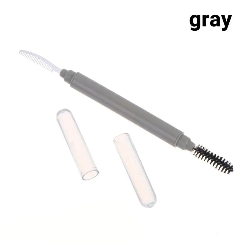 YOVIP Dual-End Eyebrow Brush & Brow Comb Grooming Tool Eyebrow Grooming Tool SWANS Gray