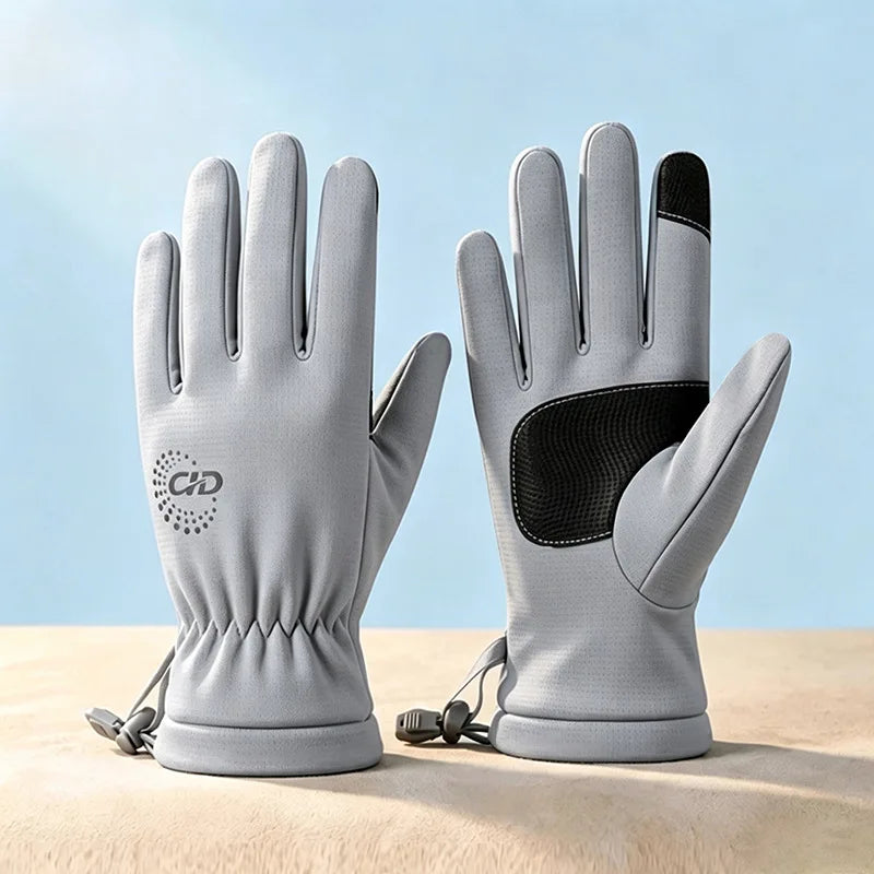 Kids Winter Fleece Gloves – Touchscreen Windproof | GAFASTWO Kids Winter Gloves SWANS Gray XL