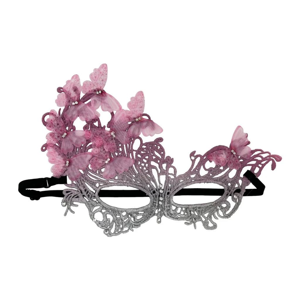 Rhinestone Butterfly Masquerade Mask – Lace Gradient Half Face Masquerade Mask SWANS