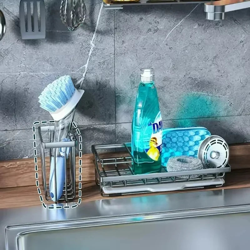SWANS Stainless Steel Kitchen Sink Caddy & Sponge Holder Kitchen Sink Caddy SWANS