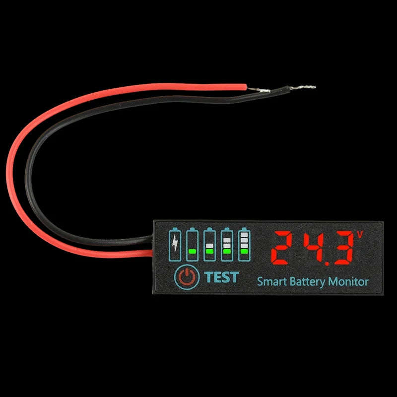 Battery Level Indicator LCD – 3S–12S Li-ion, LiPo & Lead Acid Battery Voltage Meter SWANS 1