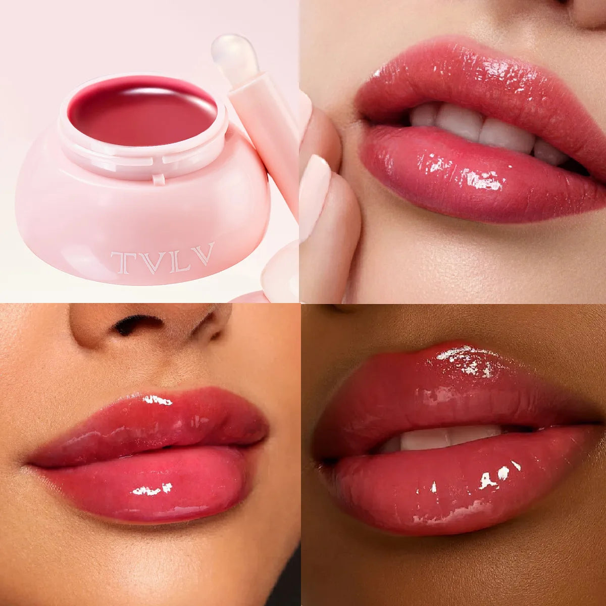 TVLV Jelly Lip Mask – Tinted Moisturizing Lip Balm 4g Tinted Lip Balm SWANS 6809-4