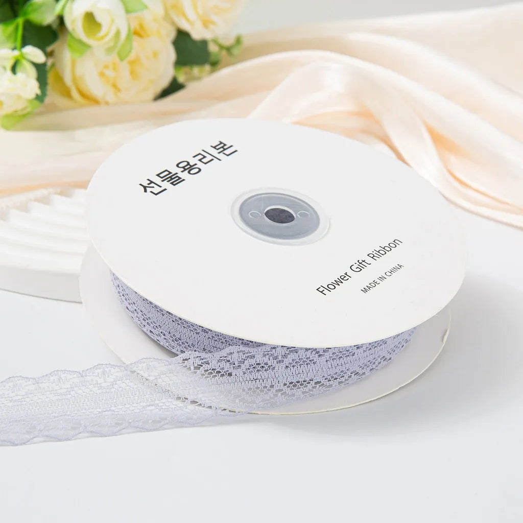 Nylon Lace Ribbon 50 Yards – DIY Wedding & Craft Decoration Decorative Lace Ribbon SWANS Light Purple