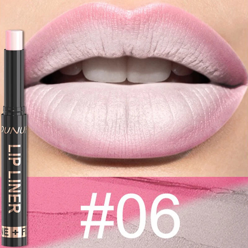 Velvet Matte Dual-Tone Lip Liner – Gradient Ombré Pencil Lip Liner Pencil SWANS 06