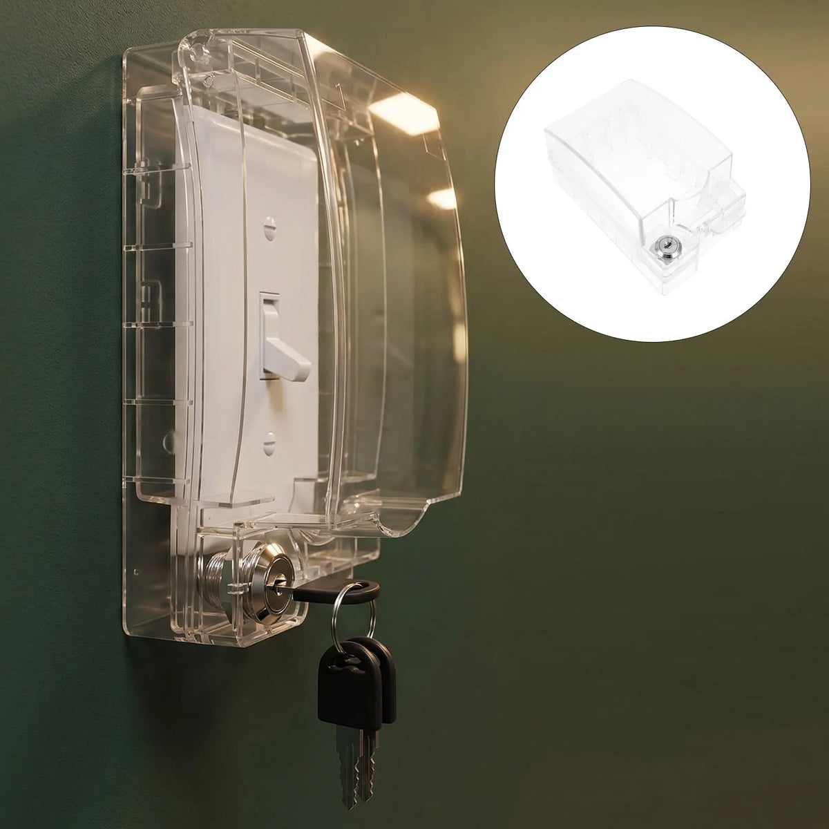 Transparent Waterproof Switch Cover 86 Type Splashproof Socket Box Socket Protective Cover SWANS Default Title