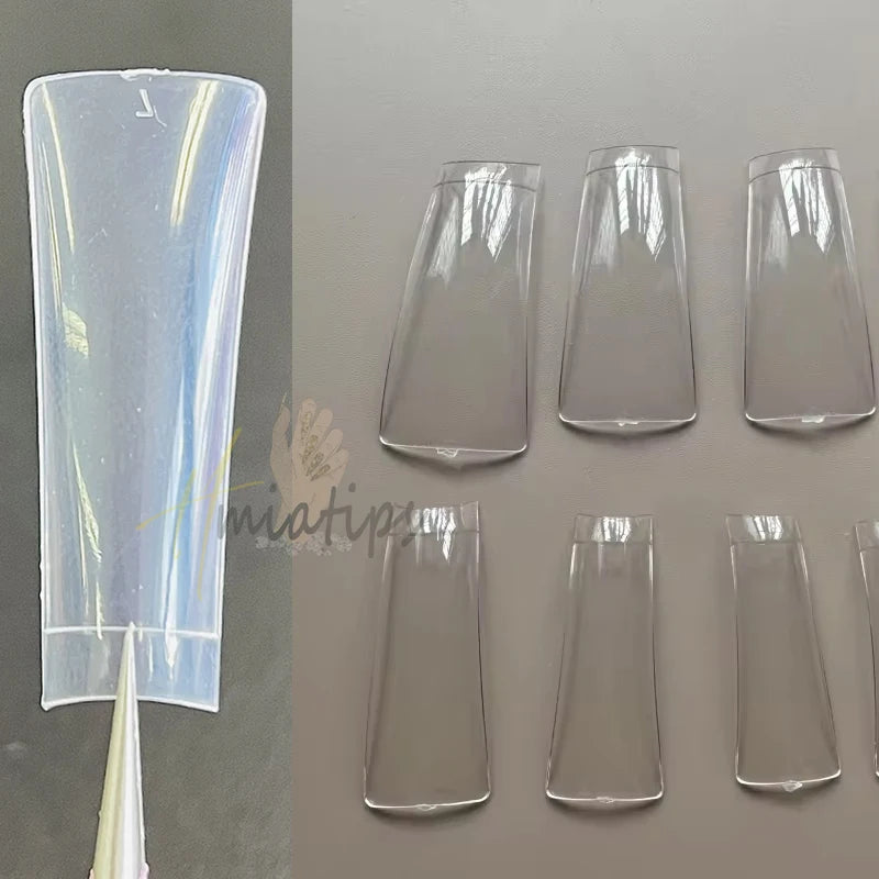 550-Pc XL Duck Half Cover False Acrylic Nail Tips Press On False Nail Tips SWANS