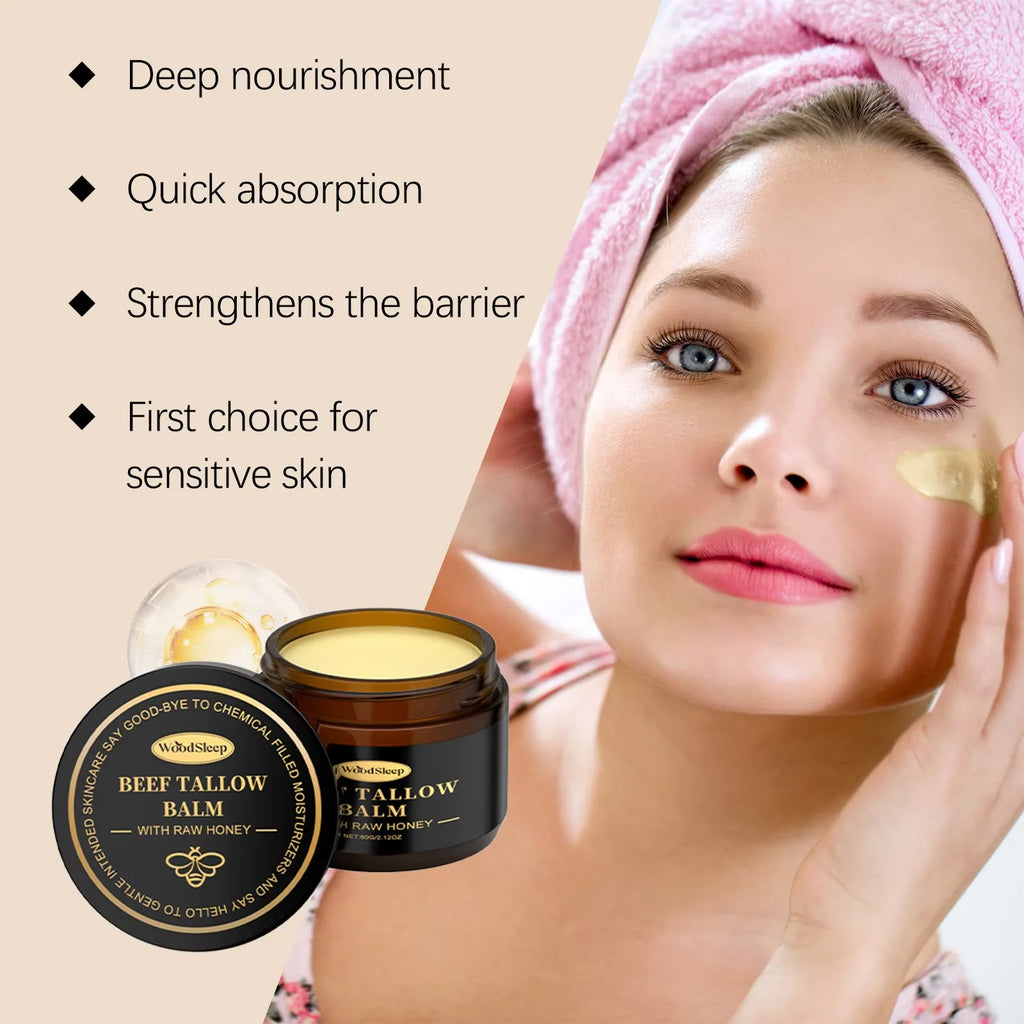 WOODSLEEP Beef Tallow Honey Balm – Nourishing Face & Body Cream Face & Body Cream SWANS