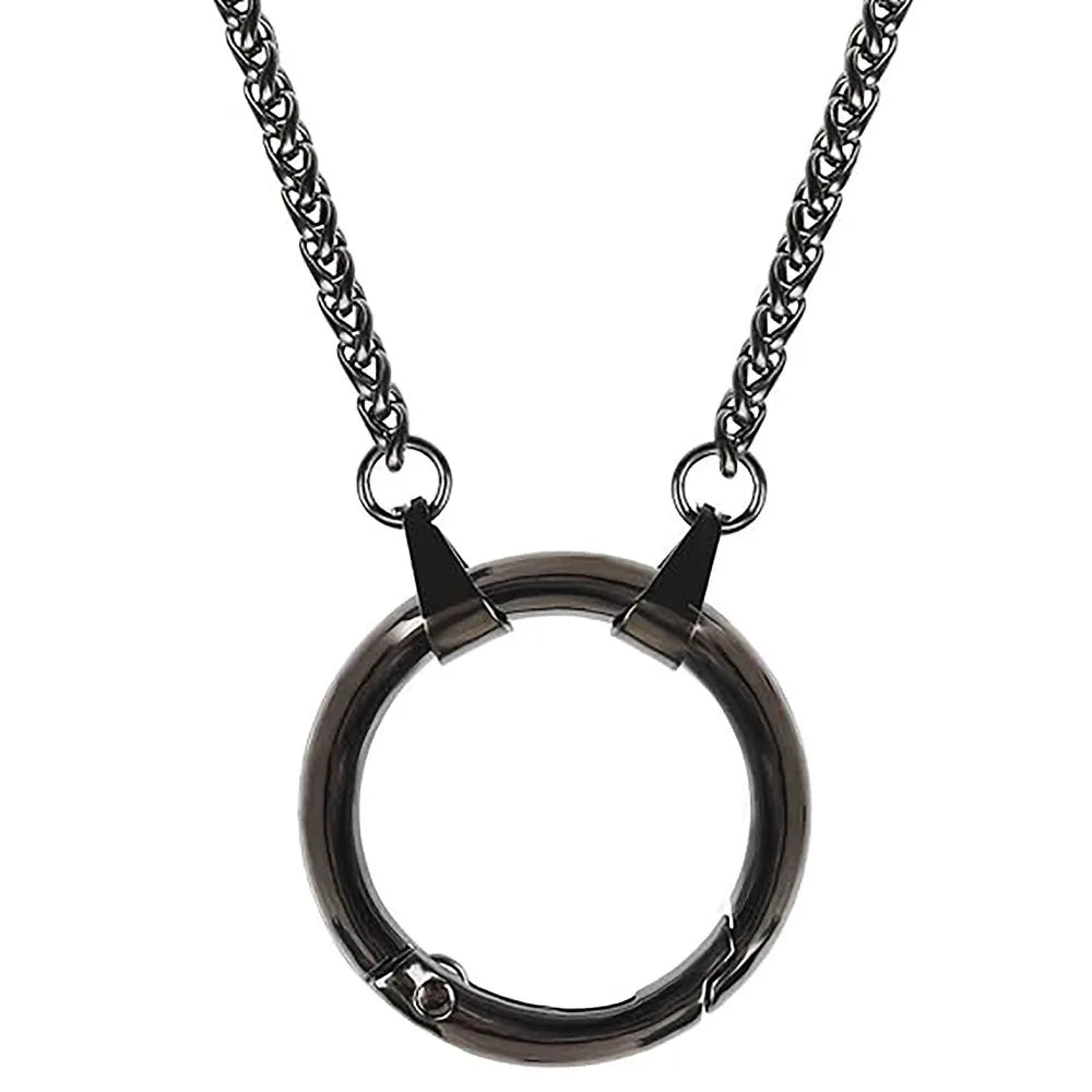 Zinc Alloy Eyeglass Chain Holder – Anti-Lost Neck Strap Eyeglass Chain Holder SWANS Black